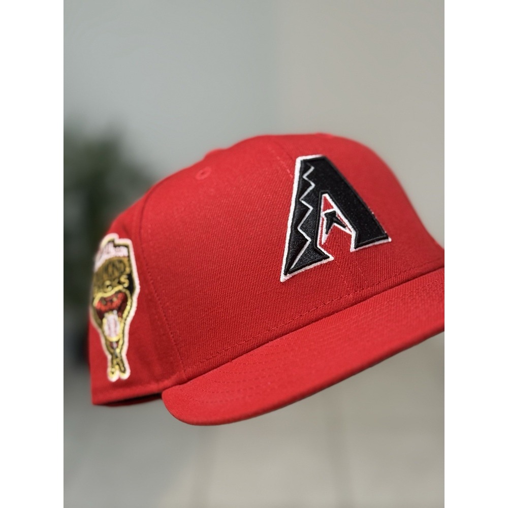 7 5/8 New Era 59Fifty Arizona Diamondbacks Fitted Hat Size Hat Club Inaugural 98
